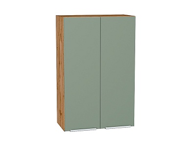 Шкаф верхний с 2-мя дверцами Фьюжн 920*600*320 Silky Mint / Дуб Вотан