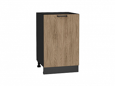 Шкаф нижний с 1-ой дверцей Флэт 816*500*478 Natural Casella Oak 2S / Graphite