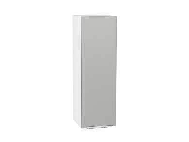 Шкаф верхний с 1-ой дверцей Фьюжн 920*300*320 Silky Light Grey / Белый