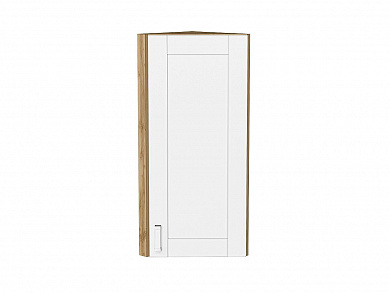 Шкаф верхний торцевой Лофт 920*300*306 White Silk / Дуб Вотан
