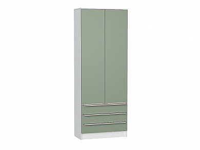 Шкаф двухстворчатый Стиль ШК-803 с ящиками 2110*800*376 Silky Mint