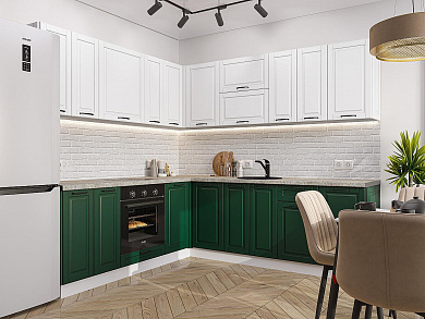Дублин-02 2140*2200/2400*600 Special White/Special Green