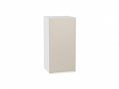 Шкаф верхний с 1-ой дверцей Фьюжн 716*350*320 Cream Silk / Белый