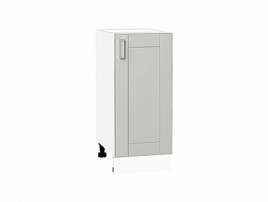 Шкаф нижний с 1-ой дверцей Лофт 816*350*480 Grey Silk / Белый