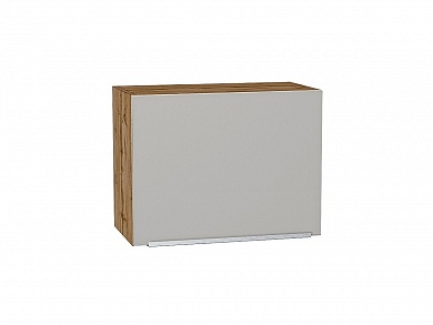 Шкаф верхний горизонтальный Фьюжн 458*600*318 Silky Light Grey / Дуб Вотан