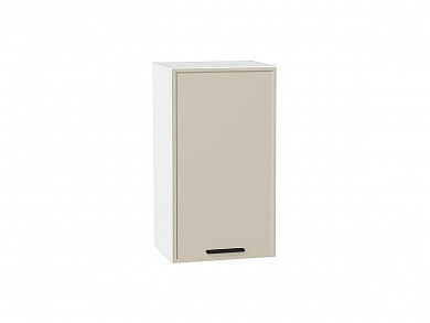 Шкаф верхний с 1-ой дверцей Фрейм 716*400*324 Cream Silk / Белый