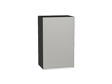 Шкаф верхний с 1-ой дверцей Фьюжн 716*450*320 Silky Light Grey / Graphite