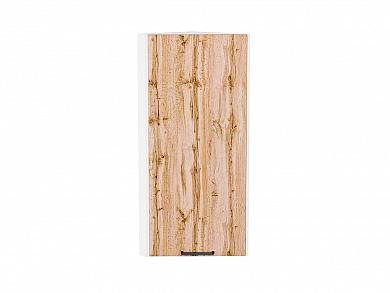 Шкаф верхний торцевой Флэт 920*300*306 Wotan Oak 2S / Белый