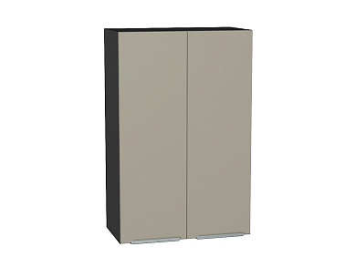 Шкаф верхний с 2-мя дверцами Фьюжн 920*600*320 Silky Grey / Graphite