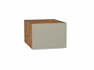 Шкаф верхний горизонтальный глубокий Фьюжн 358*500*576 Silky Grey / Дуб Вотан