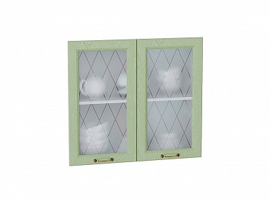 Комплект фасадов Ницца со стеклом для каркаса Ф-55 В800 712*792*16 Дуб оливковый