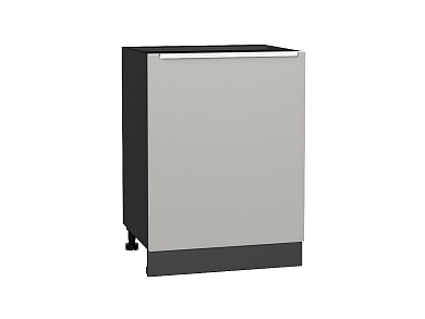 Шкаф нижний с 1-ой дверцей Фьюжн 816*600*480 Silky Light Grey / Graphite