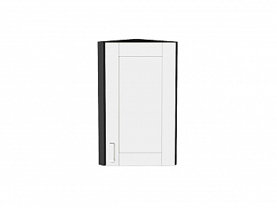Шкаф верхний торцевой Лофт 716*300*306 White Silk / Graphite