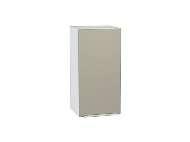 Шкаф верхний с 1-ой дверцей Фьюжн 716*350*320 Silky Grey / Белый