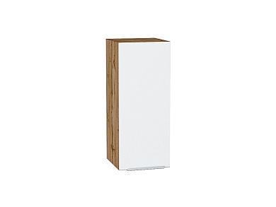 Шкаф верхний с 1-ой дверцей Фьюжн 716*300*320 Silky White / Дуб Вотан