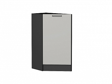 Шкаф нижний торцевой Флэт 816*296*552 Light Grey In 2S / Graphite