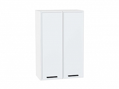 Шкаф верхний с 2-мя дверцами Фрейм 920*600*324 White Silk / Белый
