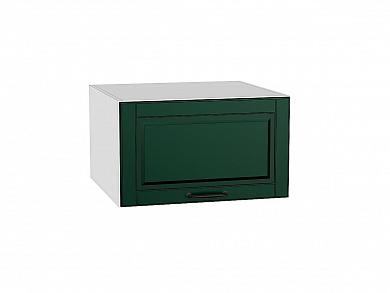 Шкаф верхний горизонтальный глубокий Дублин 358*600*574 Special Green / Белый