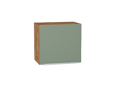 Шкаф верхний горизонтальный Фьюжн 458*500*318 Silky Mint / Дуб Вотан