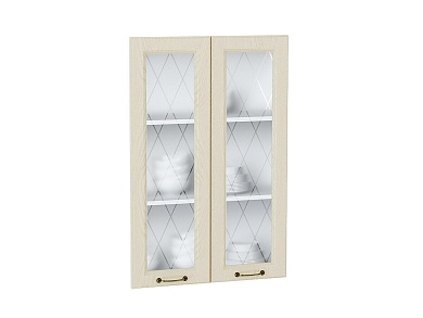 Комплект фасадов Ницца со стеклом для каркаса Ф-45Н В609 916*592*16 Дуб крем