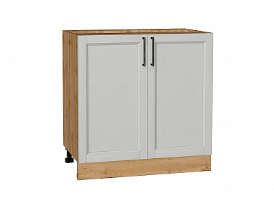 Шкаф нижний с 2-мя дверцами Сканди 816*800*478 Grey Silkwood / Дуб Вотан