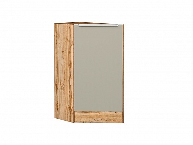 Шкаф нижний торцевой Фьюжн 816*296*554 Silky Grey / Дуб Вотан