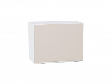 Шкаф верхний горизонтальный Фьюжн 458*600*318 Cream Silk / Белый