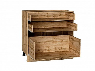 Каркас нижнего шкафа с 3-мя ящиками Н 803 816*800*462 Дуб Вотан