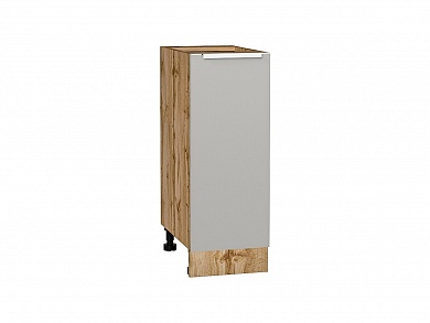 Шкаф нижний с 1-ой дверцей Фьюжн 816*300*480 Silky Light Grey / Дуб Вотан