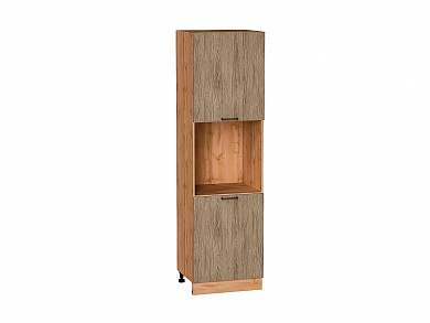 Шкаф пенал с 2-мя дверцами под технику Флэт 2132*600*574 Natural Casella Oak 2S / Дуб Вотан