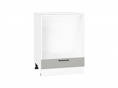 Шкаф нижний под духовку Флэт 816*600*476 Light Grey In 2S / Белый