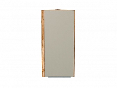 Шкаф верхний торцевой Фьюжн 920*300*306 Silky Grey / Дуб Вотан
