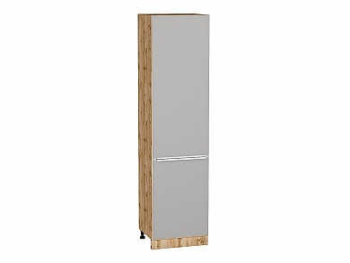 Шкаф пенал с 2-мя дверцами Фьюжн 2336*600*576 Silky Light Grey / Дуб Вотан