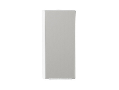 Шкаф верхний торцевой Фьюжн 920*300*306 Silky Light Grey / Белый