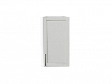 Шкаф верхний торцевой Сканди 716*300*306 Grey Silkwood / Белый