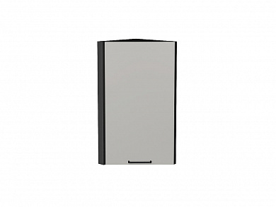 Шкаф верхний торцевой Флэт 716*300*306 Light Grey In 2S / Graphite
