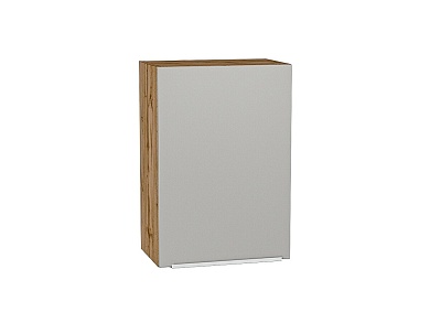 Шкаф верхний с 1-ой дверцей Фьюжн 716*500*320 Silky Light Grey / Дуб Вотан