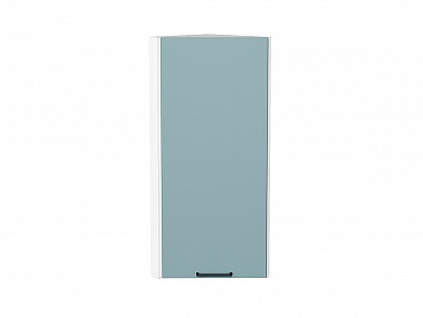 Шкаф верхний торцевой Флэт 920*300*306 Grey-green In 2S / Белый