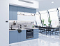 Фьюжн-01 2340*2300*600 Silky Blue/Silky White