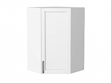 Шкаф верхний угловой Сканди 920*600*600 White Silkwood / Белый
