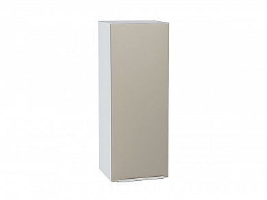 Шкаф верхний с 1-ой дверцей Фьюжн 920*350*320 Silky Grey / Белый