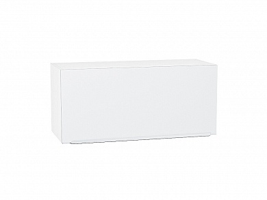 Шкаф верхний горизонтальный Фьюжн 358*800*320 Silky White / Белый