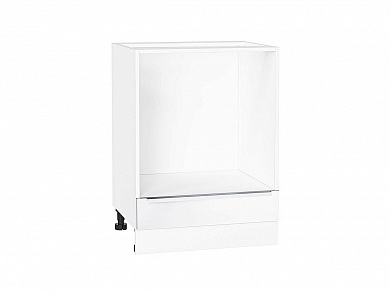 Шкаф нижний под духовку Фьюжн 816*600*476 Silky White / Белый