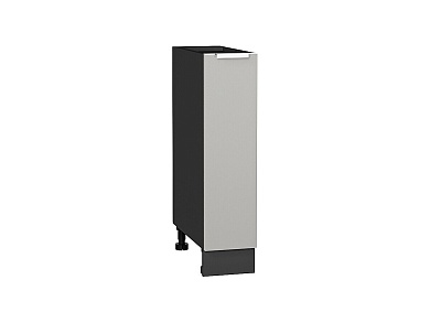 Шкаф нижний с 1-ой дверцей Фьюжн 816*200*480 Silky Light Grey / Graphite