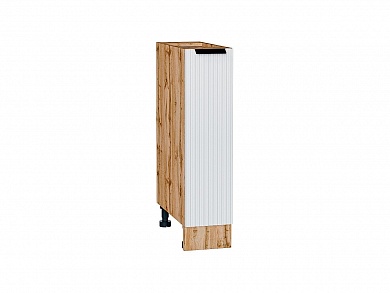Шкаф нижний с 1-ой дверцей Евро Лайн 816*200*478 Белый / Дуб Вотан