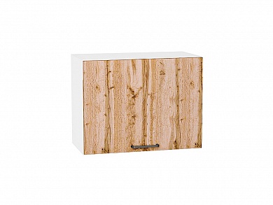 Шкаф верхний горизонтальный Флэт 458*600*318 Wotan Oak 2S / Белый