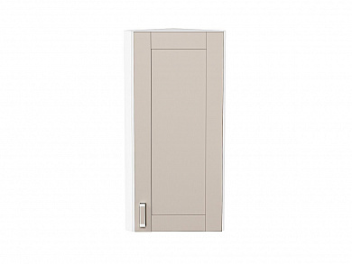 Шкаф верхний торцевой Лофт 920*300*306 Cream Silk / Белый