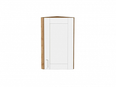 Шкаф верхний торцевой Лофт 716*300*306 White Silk / Дуб Вотан