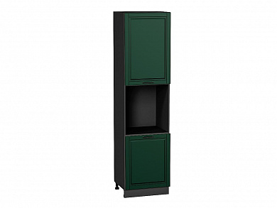 Шкаф пенал с 2-мя дверцами под технику Дублин 2336*600*574 Special Green / Graphite