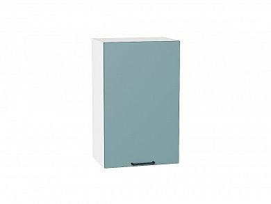 Шкаф верхний с 1-ой дверцей Флэт 716*450*318 Grey-green In 2S / Белый